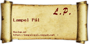 Lampel Pál névjegykártya